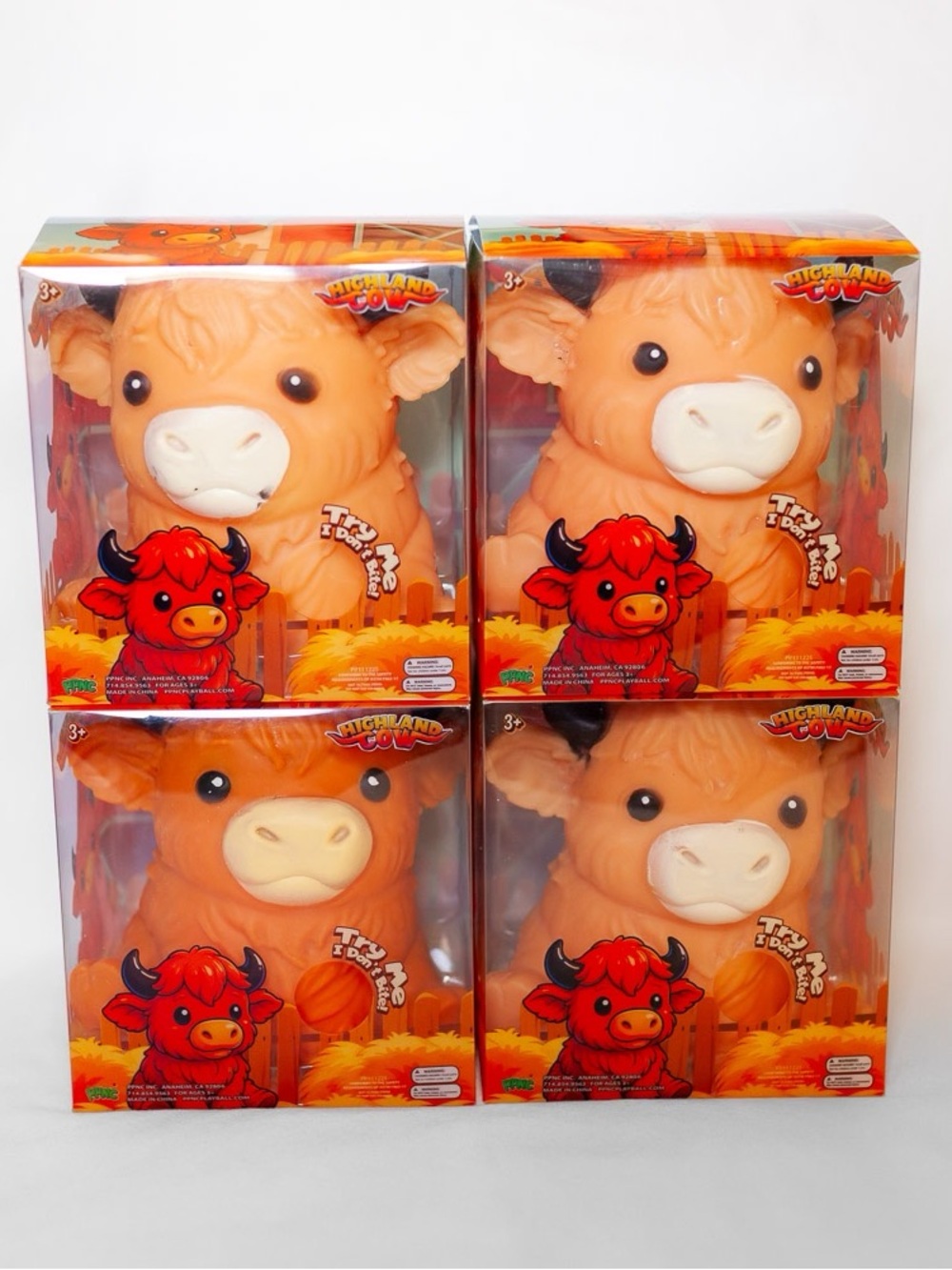 Squeeze Toy - Orange Highland Cow Squishy
